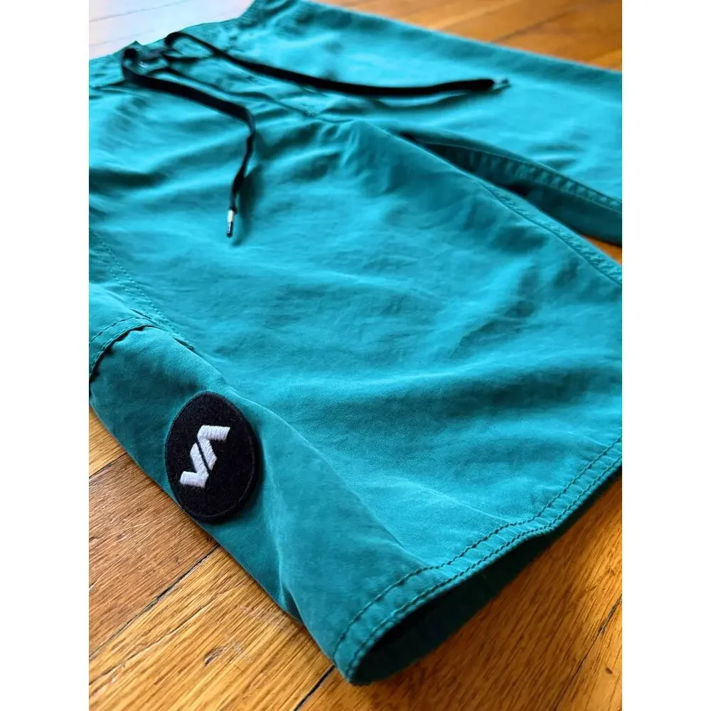 RVCA 'Classic Non-Stretch' Blue Boardshorts Mens sz 31